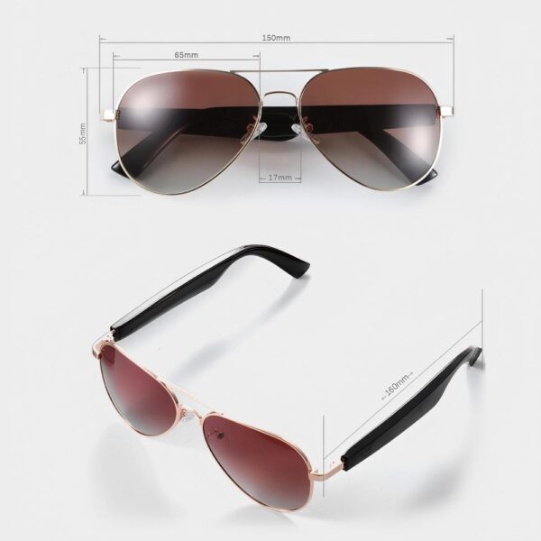 Smart Glasses,Polarized Sunglasses with Bluetooth Speaker,Athletic/Outdoor UV Protection and Voice Control,Unisex - Image 10