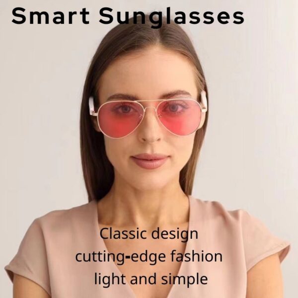 Smart Glasses,Polarized Sunglasses with Bluetooth Speaker,Athletic/Outdoor UV Protection and Voice Control,Unisex - Image 7