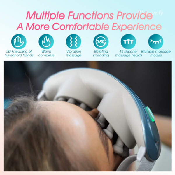 Eye Massager Valentine's Day Gift , Birthday Gifts for Women Sleep Eye Mask for Migraine Relief, Face Care Massager, Reduce Eye Strain Dry Eye Improve Sleep - Image 3